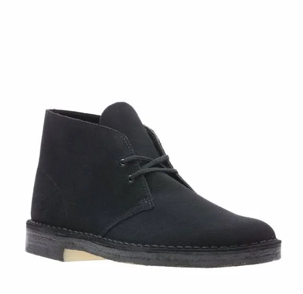 Clarks Desert Boot - Men's Black Suede, 11.5