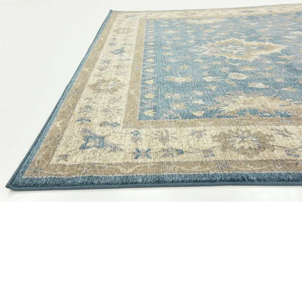 Unique Loom Itzling Salzburg Area Rug - 7& x 10& Light Blue