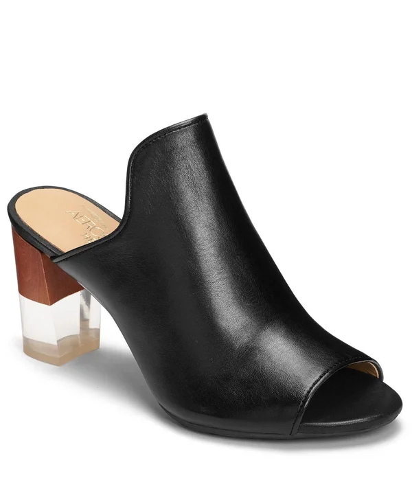 Aerosoles Women's Birdwatcher Sandal, Size: 6.5, Black Leather