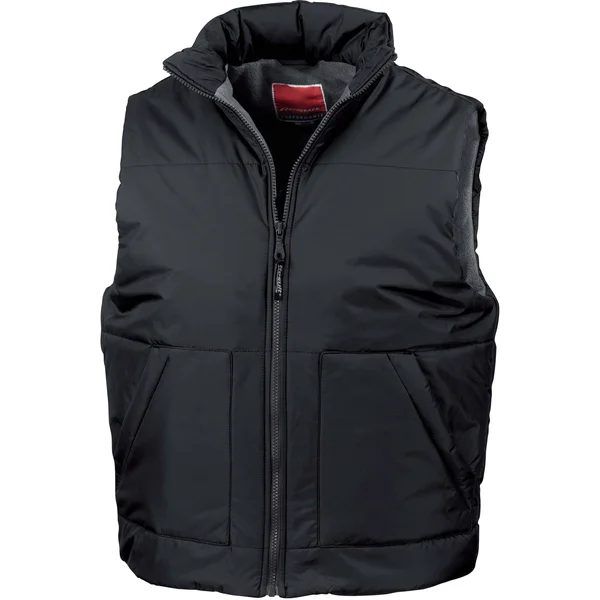 Result Fleece Lined Bodywarmer - R44X, Black (L)
