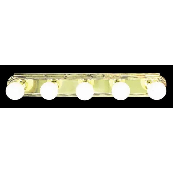 Volume Lighting 5-Light Polished Brass Vanity