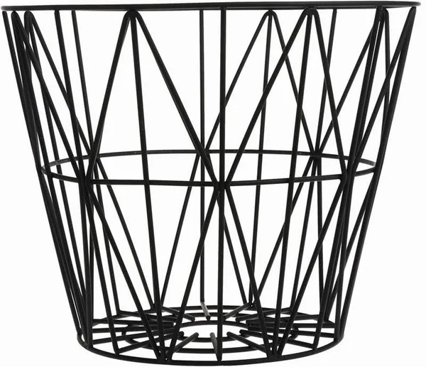 Ferm Living - Wire Basket Top Large - Smoked Oak