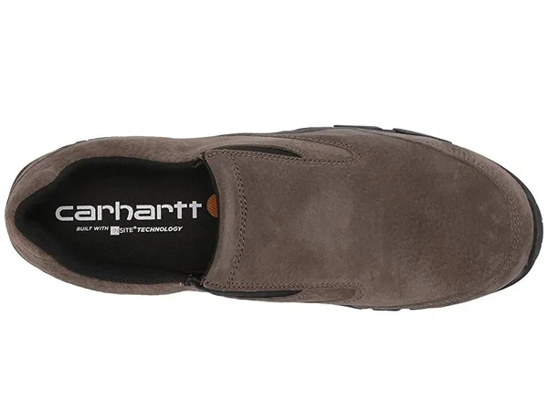 Carhartt Men's Lightweight Suede Slip-On Carbon Nano Toe Work Shoes, Brown