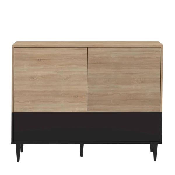 Symbiosis Horizon Sideboard - Natural Oak, Black