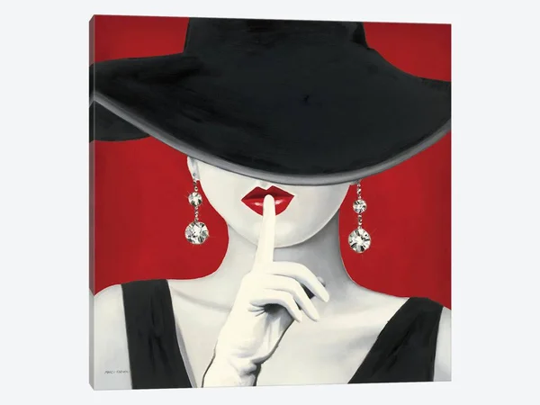 Marco Fabiano Canvas Art Prints - Haute Chapeau Rouge I