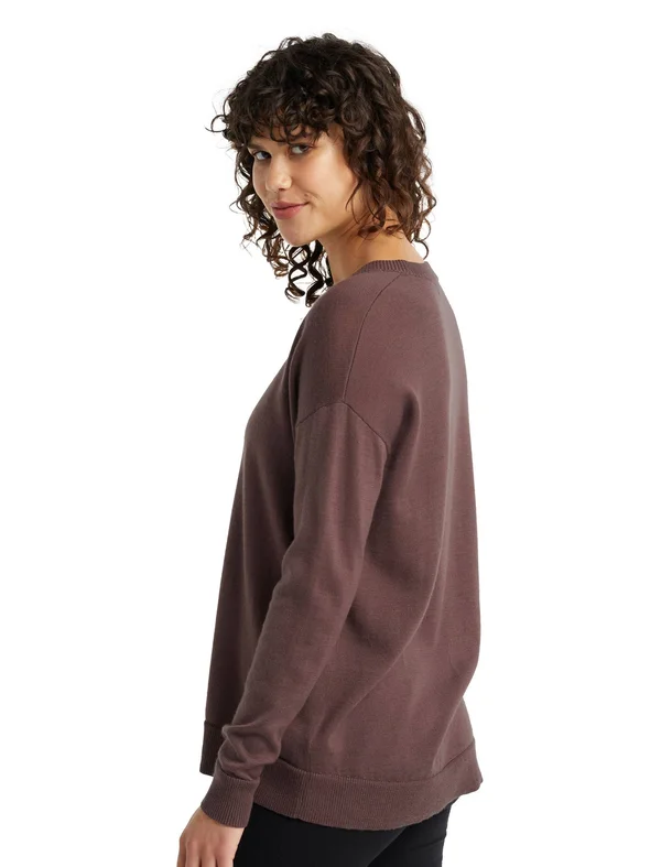Icebreaker Women's Nova Sweater Sweatshirt - Medium - Mink