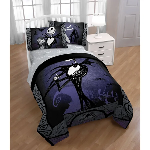 Disney Nightmare Before Christmas Meant to Be Reversible Comforter (Full - Queen) - 81 x 86
