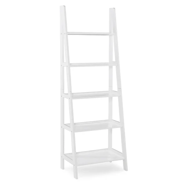Linon Acadia Ladder Bookshelf - White
