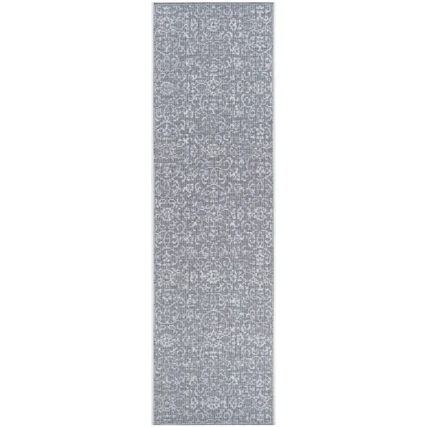 Dream Decor Rugs Carriage House Morning Glory/Navy-Ivory Indoor/Outdoor Area Rug - 5&10 x 9&2, Beige