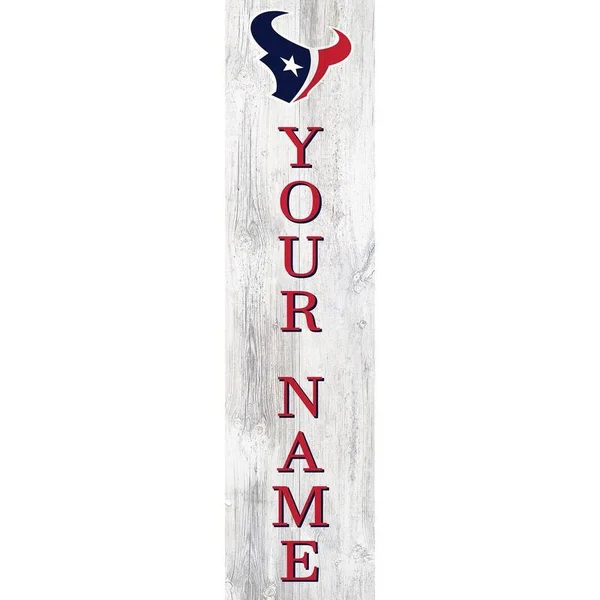 Houston Texans 48 Personalized Welcome Leaner Sign