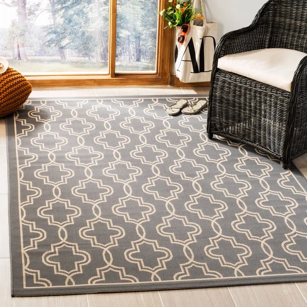 Safavieh Martha Stewart MSR4274-246 6&7x22 x 9&6x22 Anthracite - Beige Area Rug