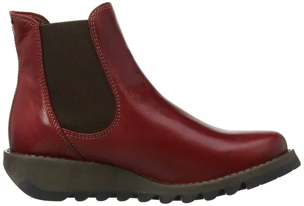 Fly London Salv Leather Bootie - Red, 41