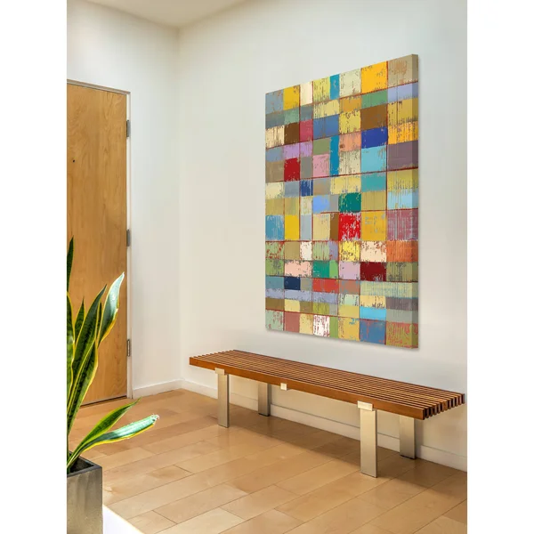 Marmont Hill Color Pattern II Painting Print on Wrapped Canvas, 16x22x24x22