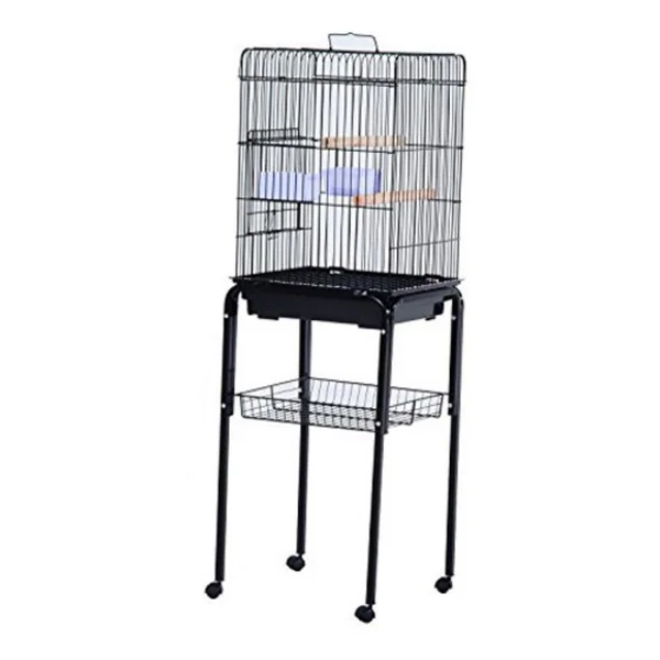 Pawhut 51x22 Bird Cage - Black