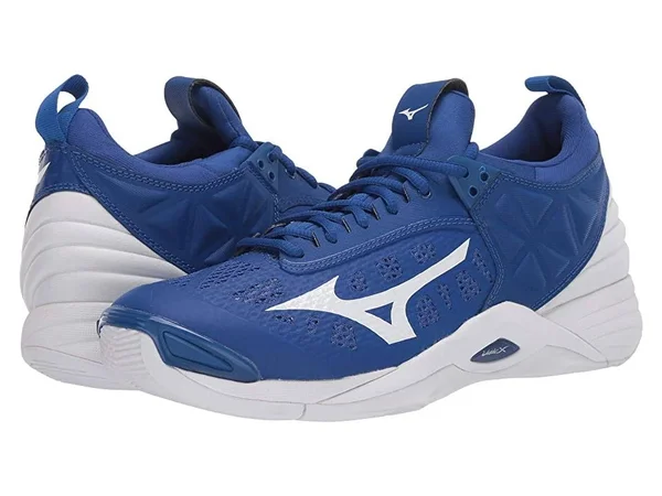 Mizuno Wave Momentum Men's Volleyball Shoes-Blue/White, Size: 9.5