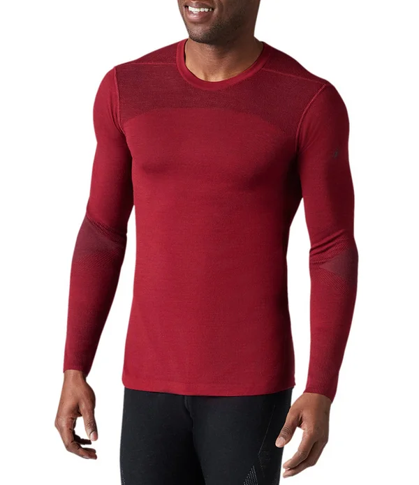 Smartwool Men's Intraknit Merino 200 Crew - Small - Tibetan Red, Forged Iron