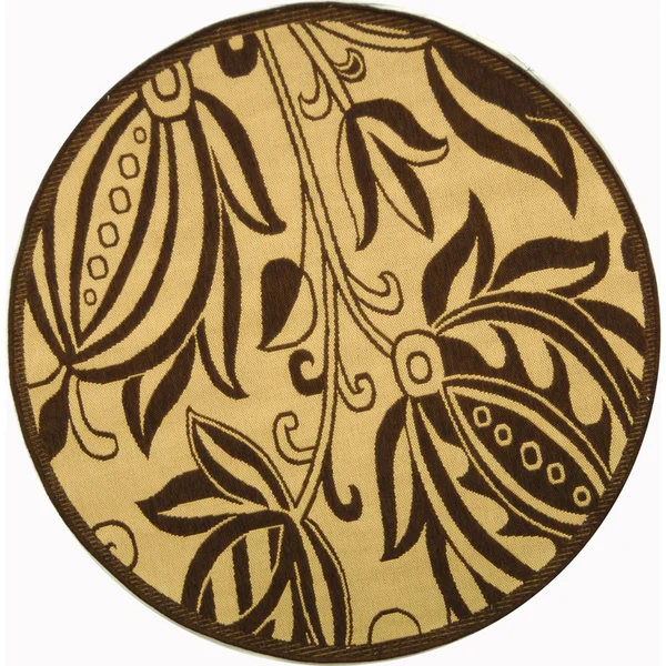Safavieh Courtyard CY2961-3001 6&7x22 x 6&7x22 Round Natural, Brown Area Rug