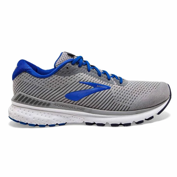 Brooks Men's Adrenaline GTS 20 - Grey - Blue - Navy - 9.5 - B