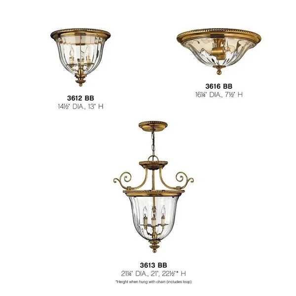 Hinkley Lighting 3613PW Cambridge Foyer Pendant Light, Pewter