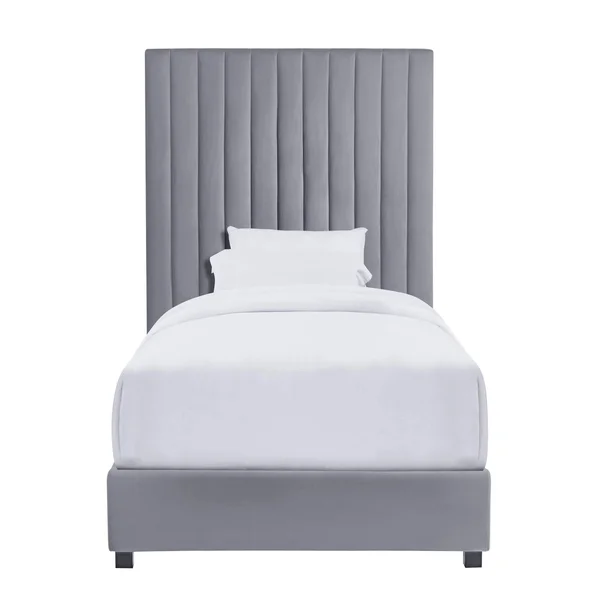 TOV Furniture Arabelle Grey Bed Twin