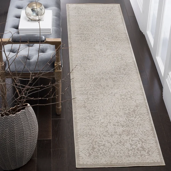 Safavieh PRN714G Princeton Grey - Beige Area Rug - 5& x 5& Round