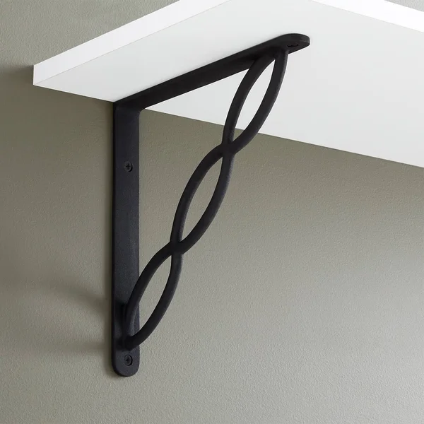 10x22 Cassell Cast Iron Shelf Bracket - White Powder Coat - Signature Hardware 457187