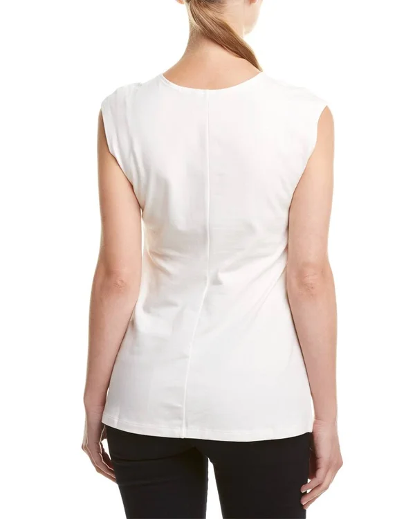 Nic+Zoe Womens Petite Top White