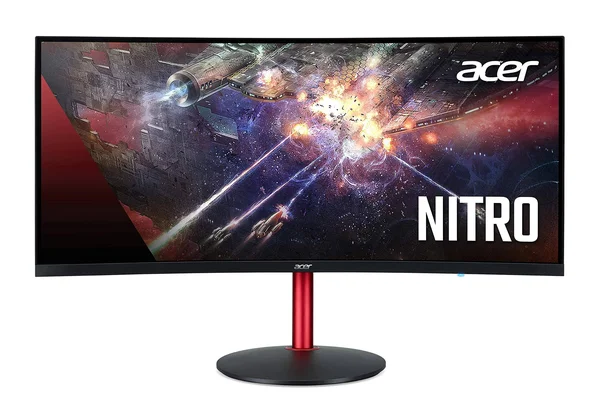 Acer Nitro XZ342CK Pbmiiphx 34 inch 1500R Curved WQHD (3440 x 1440) VA Gaming Monitor with AMD Radeon FreeSync - VESA Certified D