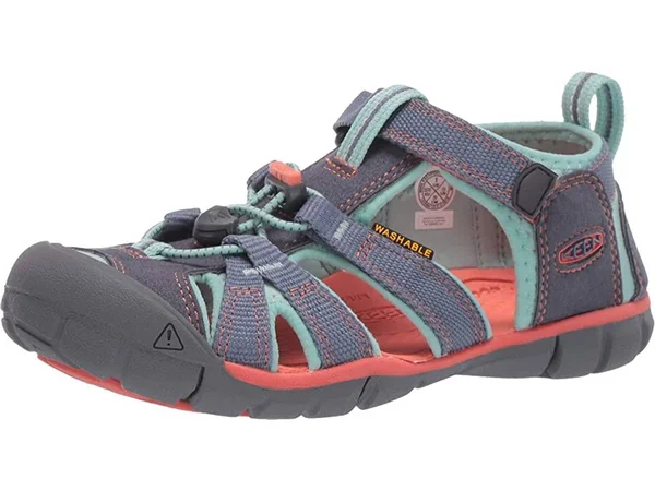 Keen Youth Seacamp II CNX Sandal - 7 - Flint Stone, Ocean Wave