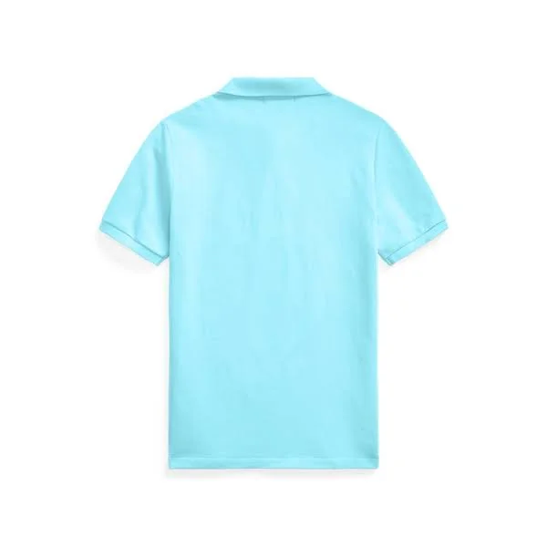 Ralph Lauren Boy's Cotton Mesh Polo Shirt - Size L in French Turquoise