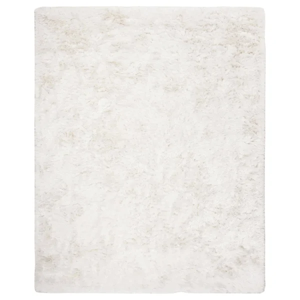 Safavieh Ocean Shag Ivory 6 ft. x 9 ft. Solid Area Rug