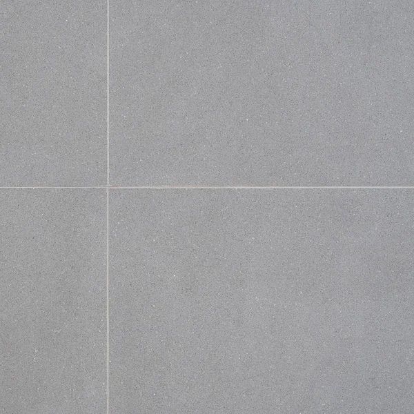 TileBar Terrazzo Italy Dolce Gris 24x24 Honed Marble Tile - Gray, Backsplash, Wall and Floor