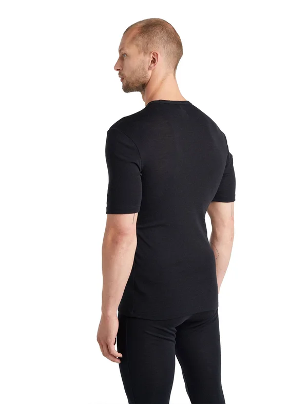Icebreaker Men's 175 Everyday Short Sleeve Crewe Black M