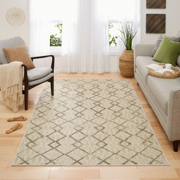 Carson Carrington Tegefors Prismatic Tate Area Rug - 5' x 8' - Blue