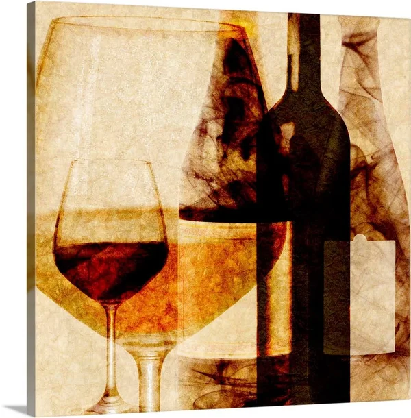 Smokey Wine I, Canvas Wall Art, 20x20, Great Big Canvas