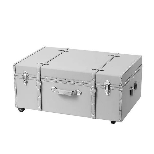 DormCo Designer Wheeled Trunk Hex Gray