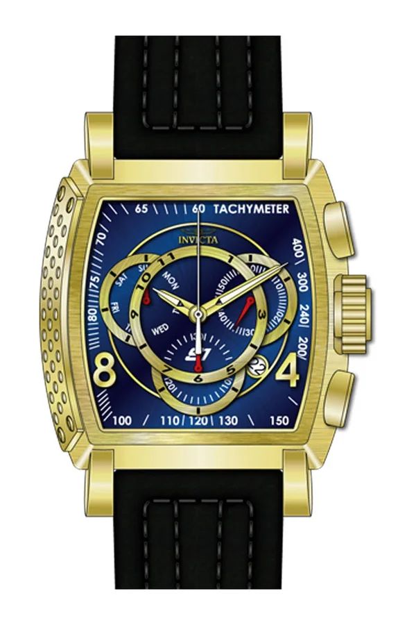 Invicta Men's 27951 S1 Rally Quartz Multifunction Blue, Gold Dial Watch