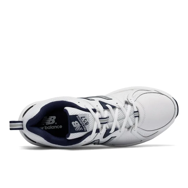 New Balance Men's 857v2 Training Shoes - White/Navy (Size 14)