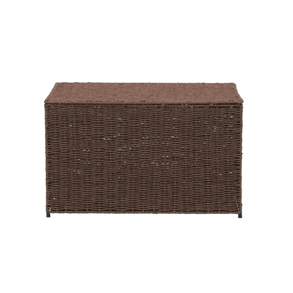 Household Essentials Coffee Large Wicker Storage Chest, Brown