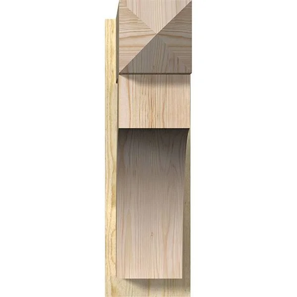 Ekena Millwork OUT08X26X26WTL03RDF 8x22W x 26x22D x 26x22H Westlake Rough Sawn Arts and Crafts Outlooker - Douglas Fir