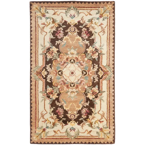 Safavieh Empire EM823B 8&3x22 x 11&0x22 Brown, Beige Area Rug