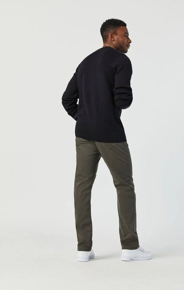 Mavi Men's Matt Relaxed Straight Leg in Green Bedford - Men's Jeans