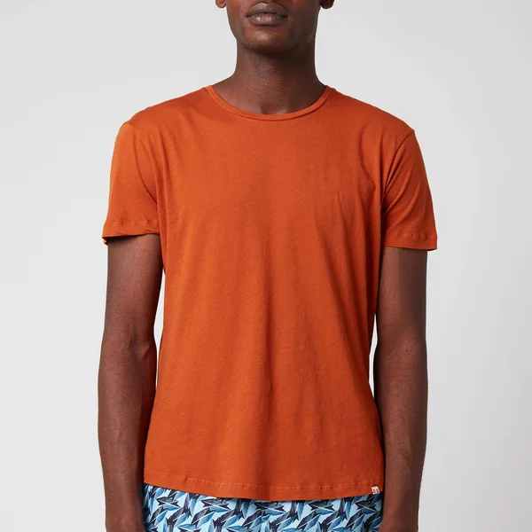 Orlebar Brown Men's Ob-t Round Neck T-Shirt - Dark Tan - S