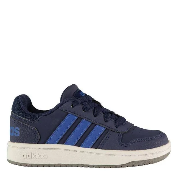 Adidas Hoops 2.0 K Shoes - Navy/Blue/Grey