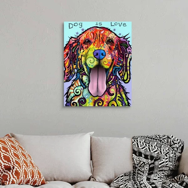 Dog Is Love, Canvas Wall Art, 24x30, Great Big Canvas