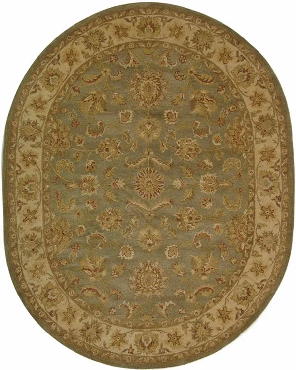 Safavieh AT313A Antiquity Area Rug - Green, Gold: 5-ft x 8-ft