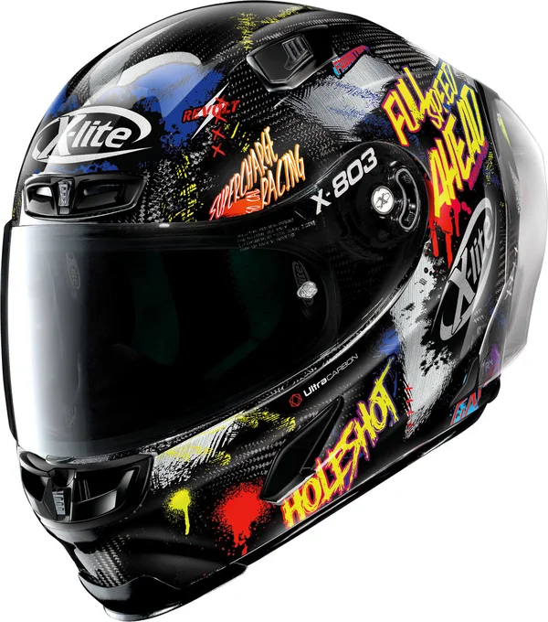 X-Lite - Helmet X-803 RS Ultra Carbon Holeshot Black - Yellow - Size L
