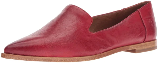 Frye Women's Kenzie Venetian Shoe, Red, Size 6