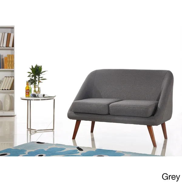 US Pride Furniture Fabric Modern Style Loveseat, Blue