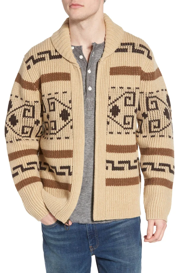 Pendleton Original Westerley Sweater - Men's Tan/Brown, M